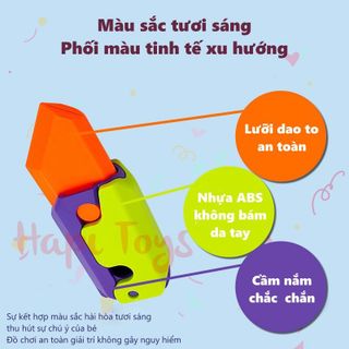 Dao Cà Rốt mini  Dao trọng lực in 3D Mini gấp gọn Hapi Toys -  Đồ chơi Trung Thu 2023 Đồ Chơi Giảm Căng Thẳng