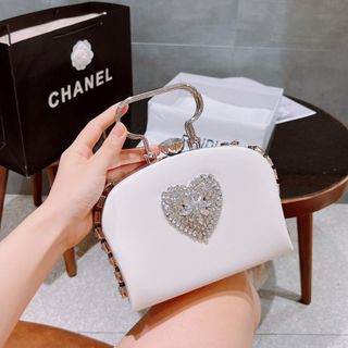Túi xách quảng châu Túi Đi Tiệc Tim Bling FB - 09B3847 (Chuyên sỉ túi xách sll, balo, ví, thắt lưng, túi Laptop)