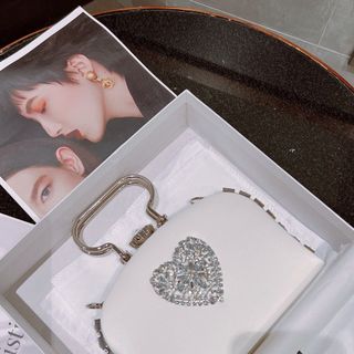 Túi xách quảng châu Túi Đi Tiệc Tim Bling FB - 09B3847 (Chuyên sỉ túi xách sll, balo, ví, thắt lưng, túi Laptop)