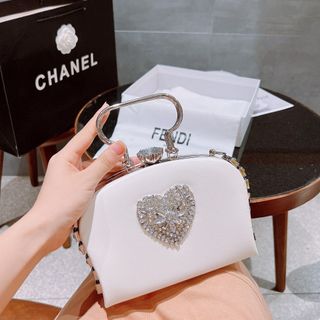 Túi xách quảng châu Túi Đi Tiệc Tim Bling FB - 09B3847 (Chuyên sỉ túi xách sll, balo, ví, thắt lưng, túi Laptop)