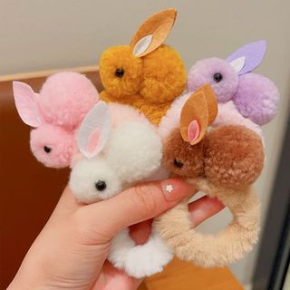 [HOT] giá sỉ Chun buộc tóc lông hình thỏ mềm mại dễ thương