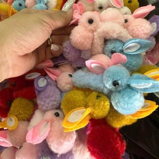 [HOT] giá sỉ Chun buộc tóc lông hình thỏ mềm mại dễ thương