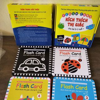 Bộ thẻ kích thích thị giác cho bé từ 0-3 tuổi