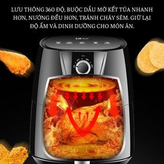 Nồi Chiên Không Dầu CAMEL 7L Lồng Ngang Giá Sỉ . Màu Đen, Xanh có chiết khấu sll