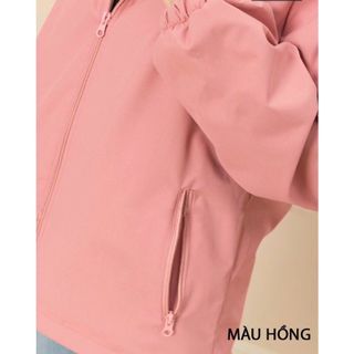 Áo khoác gió Nữ 2 lớp chống nước,lót lưới vải tráng bạc ,màu sắc trẻ trung