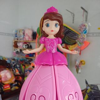Lồng đèn trung thu công chúa xòe váy dễ thương
