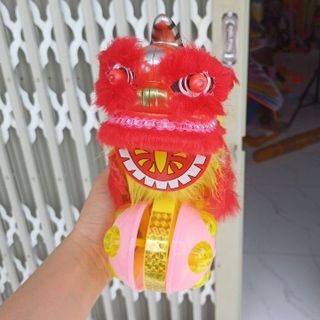 Lồng đèn trung thu con lân  điện tử kim sa