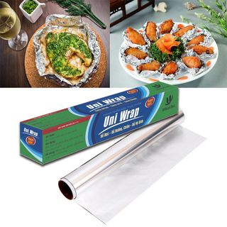 Cuộn giấy bạc lớn, màng nhôm bọc nướng thực phẩm 300m x 30cm hai mặt bóng khoảng 3kg7 HÀNG VIỆT NAM giá sỉ