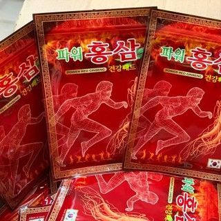 Cao dán hồng sâm Power Red ginseng Hàn Quốc 20 miếng