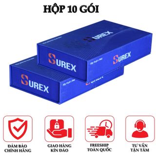 (Hộp 10 gói) - Surex - Bổ thận - Tráng dương - Tăng cường sinh lực - Giải pháp cho nam giới trưởng thành