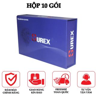 (Hộp 10 gói) - Surex - Bổ thận - Tráng dương - Tăng cường sinh lực - Giải pháp cho nam giới trưởng thành