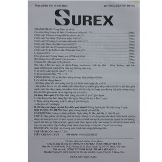 (Hộp 2 gói dùng thử) - Surex - Hỗ trợ tăng cường sinh lý nam - Bổ thận tráng dương - Tăng cường sinh lực