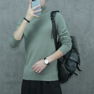 Áo len nam cổ lọ QUẢNG CHÂU CAO CẤP, len lông cừu, dày dặn, siêu mềm mịn