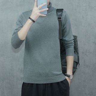 Áo len nam cổ lọ QUẢNG CHÂU CAO CẤP, len lông cừu, dày dặn, siêu mềm mịn