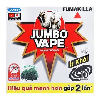 Nhang muỗi ít khói Jumbo K5 10 khoanh / hộp hương hoa rừng mạnh X2