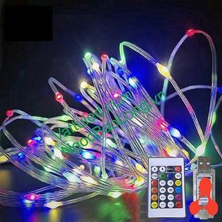 DÂY ĐÈN LED ĐỔI MÀU RGB NGỌC TRAI 10M