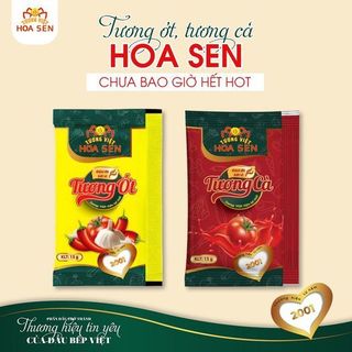 Tương cà gói nhỏ 15g thùng 600 gói màng màu