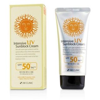 Kem Chống Nắng 3W Clinic Intensive UV Sunblock Cream SPF 50++