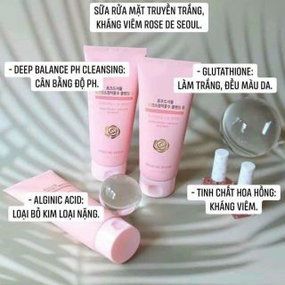 Sữa rửa mặt rose de seoul