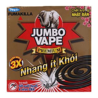 Nhang muỗi ít khói Jumbo S2 cao cấp 10 khoanh / hộp - hương hoa rừng mạnh X3