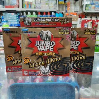 Nhang muỗi ít khói Jumbo S2 cao cấp 10 khoanh / hộp - hương hoa rừng mạnh X3