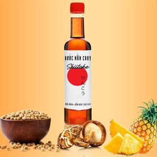 [Tặng 1 nước tương 125ml] THÙNG 6 CHAI NƯỚC MẮM CHAY SHIITAKE 525ML - LÀNG CHÀI XƯA