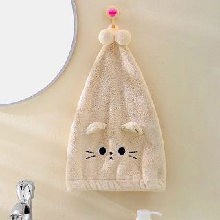 Mũ tắm trùm đầu thấm nước làm khô tóc hình con mèo