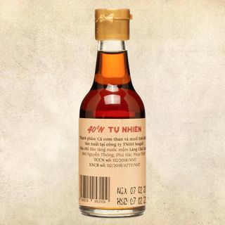 NƯỚC MẮM TĨN NHÃN ĐỎ CÁ CƠM THAN MINI ĐỘ ĐẠM 40N 60ML - NƯỚC MẮM TĨN