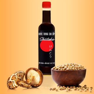 NƯỚC TƯƠNG CAO CẤP SHIITAKE CHAI NHỰA 525ML - LÀNG CHÀI XƯA