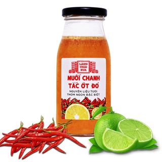 MUỐI ỚT ĐỎ CHANH TẮC CAO CẤP - LÀNG CHÀI XƯA