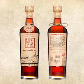 [THÙNG 6 CHAI] NƯỚC MẮM TĨN CÁ CƠM THAN NHÃN ĐỎ ĐỘ ĐẠM 40N 500ML - NƯỚC MẮM TĨN