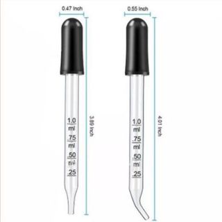 Ống bóp /ống hút nhỏ giọt thủy tinh/ pipet kèm bóp cao su CÓ CHIA VẠCH ĐO 1ml hút hóa chất thí nghiệm, tinh dầu, mỹ phẩm giá sỉ