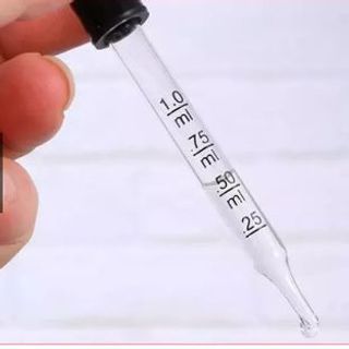 Ống bóp /ống hút nhỏ giọt thủy tinh/ pipet kèm bóp cao su CÓ CHIA VẠCH ĐO 1ml hút hóa chất thí nghiệm, tinh dầu, mỹ phẩm