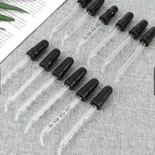 Ống bóp /ống hút nhỏ giọt thủy tinh/ pipet kèm bóp cao su CÓ CHIA VẠCH ĐO 1ml hút hóa chất thí nghiệm, tinh dầu, mỹ phẩm