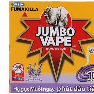 Nhang muỗi Jumbo hương Lavender 10 khoanh/hộp