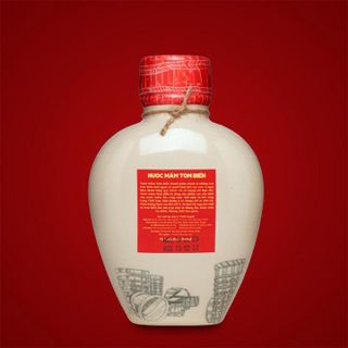 BÌNH GỐM NƯỚC MẮM TĨN TÔM BIỂN TRUYỀN THỐNG 60N ĐẠM 500ML - NƯỚC MẮM TĨN