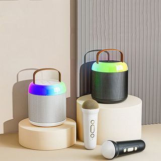 Loa Bluetooth Mini Karaoke Kèm Mic Y2 - 2 Màng Bass Cực Căng - Công Suất 8w