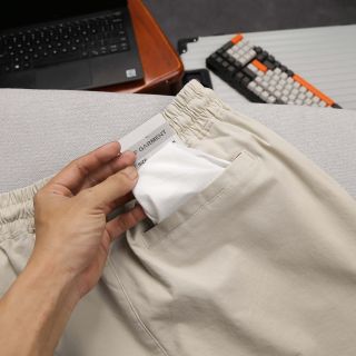 Quần Short Nam thun kaki lưng thun vải kaki dày dặn co giãn mềm mịn, thoải mái vận động