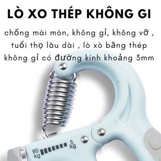 Kìm Bóp Tay, Kìm Tập Cơ Tay, Dụng Cụ Tập Gym Tại Nhà Điều Chỉnh Lực Có Đếm 5-60kg