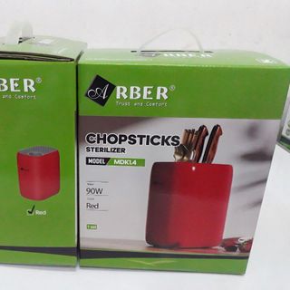 Máy triệt trùng dao, đũa MDK1.4MD màu đỏ hàng chính hãng Arber bảo hành 12 tháng