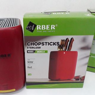 Máy triệt trùng dao, đũa MDK1.4MD màu đỏ hàng chính hãng Arber bảo hành 12 tháng