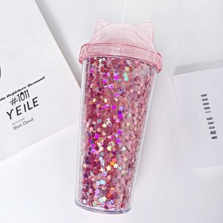 Bình uống nước nắp nhũ tai mèo