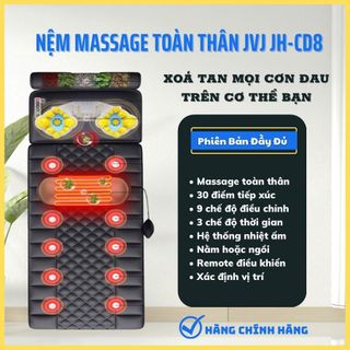 Đệm massage toàn thân cao cấp thảo dược JVJ JH-CD8 đa năng trị liệu tại nhà - Bảo Hành 12 tháng