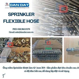 Ống mềm chữa cháy, ống nối đầu phun sprinkler, khớp nối mềm pccc, dây mềm kết nối đầu phun chữa cháy