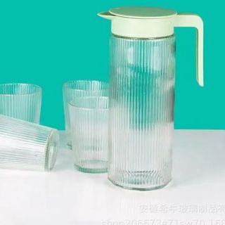 BỘ BÌNH THỦY TINH KÈM 4 LY VÂN SỌC