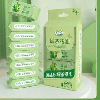 Khăn giấy ướt bịch 8 gói mini tiệt khuẩn thêm mát-Thu