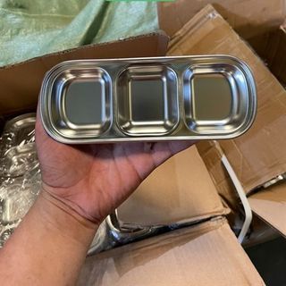 Khay Chấm Inox 3 Ngăn