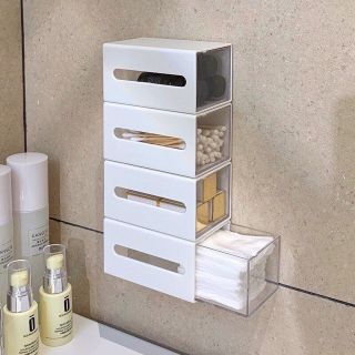 Hộp Đựng Tăm Bông, Bông Tẩy Trang, Hộp Ngăn Kéo Đa Năng Sang Chảnh ( thùng 200)