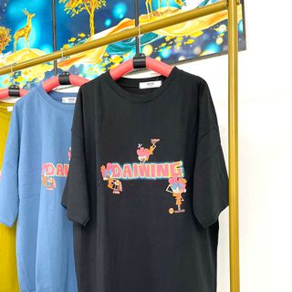 Áo thun cotton khô form rộng freesize tay lỡ in chữ đơn giản sẵn hàng sll-Thu