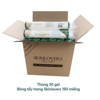 [ Sỉ ] Thùng 30 Gói Bông Tẩy Trang Skinlovers 120+30 Miếng giá sỉ